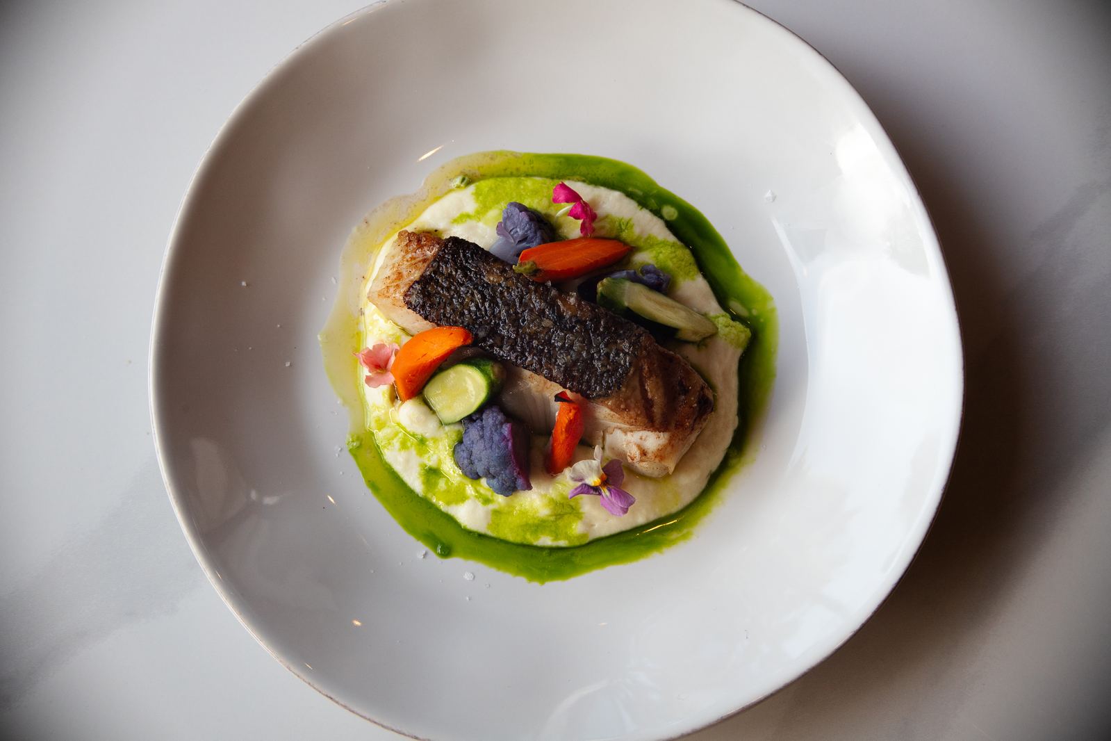 Austin's First Choice — halibut with celery root soubise at Solera