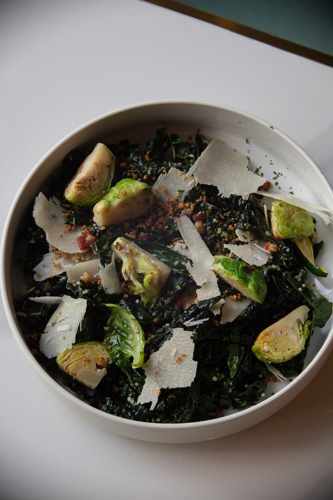 Tailwind Kale salad with quinoa and shaved parmesan at Solera