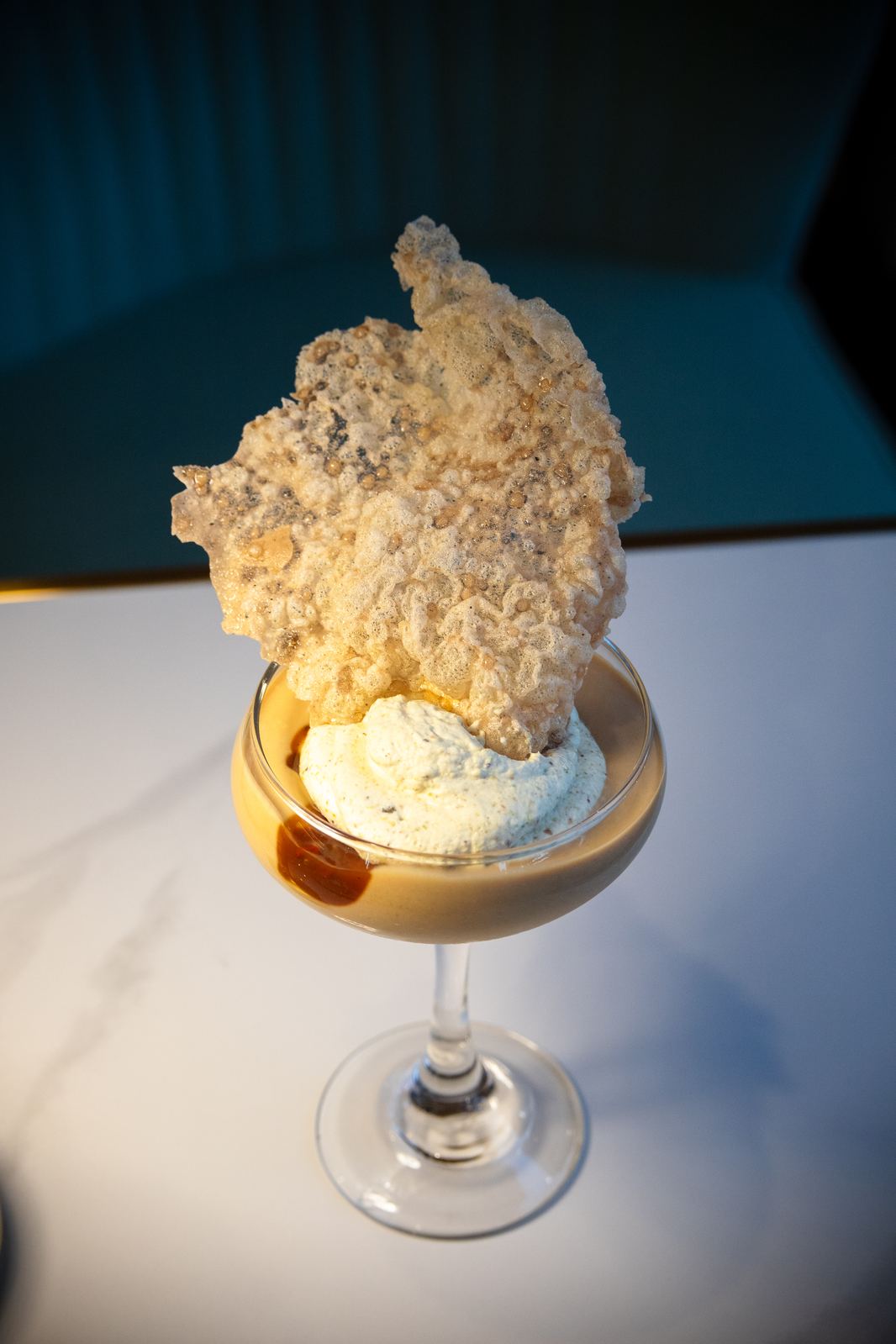 Tyler's Warm Up — butterscotch pudding with anise caramel at Solera